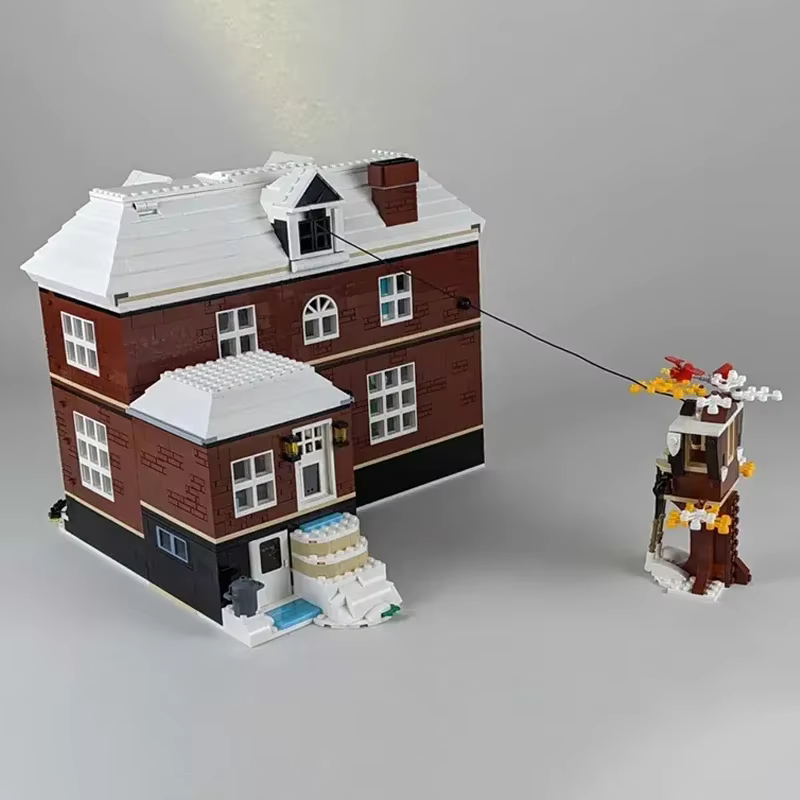 "Kevin allein zuhaus" - Großes Familienhaus – Klemmbaustein-Set mit 3.955 Teilen | LEGO®-kompatibel