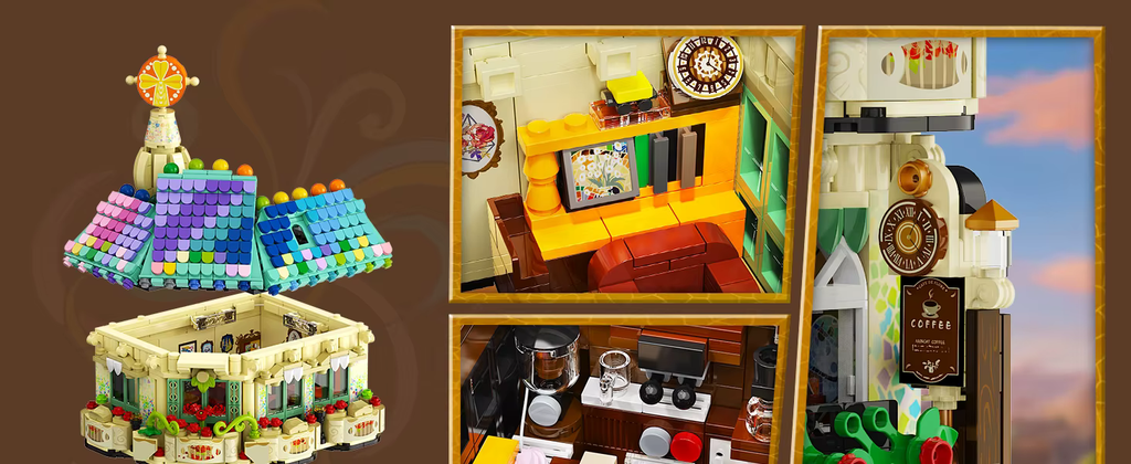 Café de Flore – detailreiches Klemmbaustein-Set mit 1.876 Teilen | LEGO®-kompatibel