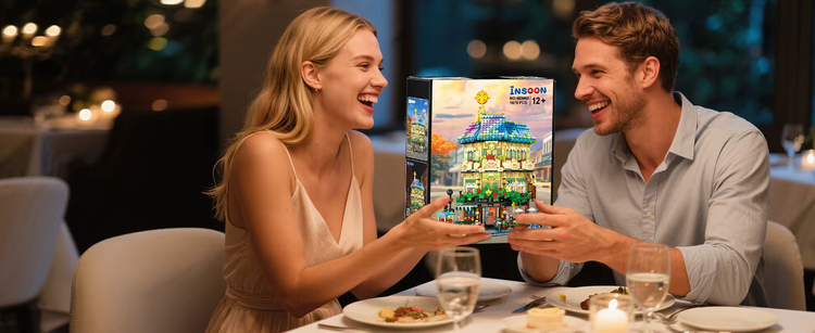 Café de Flore – detailreiches Klemmbaustein-Set mit 1.876 Teilen | LEGO®-kompatibel