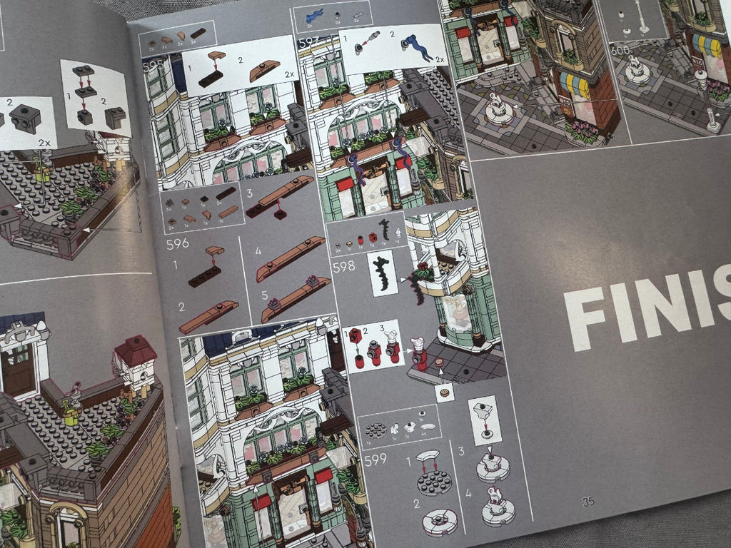 LEGO®-kompatible Einkaufsmeile - Bausteinset ähnlich Icons 11371