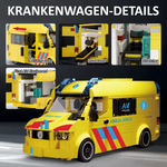 Lego-kompatibler Rettungswagen (Holland) - 648 Teile