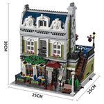 Restaurant Klemmbaustein-Set mit 2.469 Teilen – Modularer Gebäudebausatz | ähnlich Lego 10243