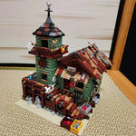 Fischerhaus am Hafen – detailreiches Klemmbaustein-Set mit 2.049 Teilen | LEGO®-kompatibel