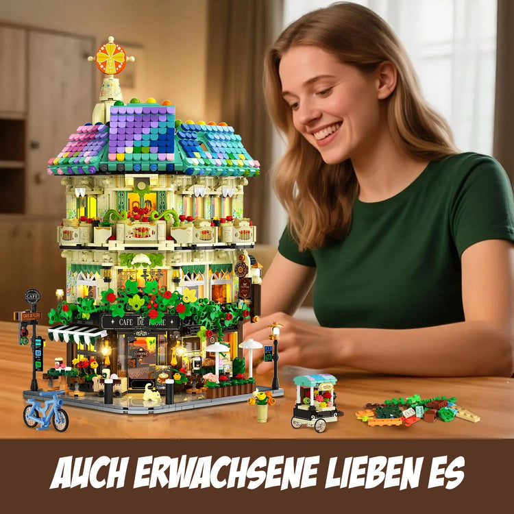 Café de Flore – detailreiches Klemmbaustein-Set mit 1.876 Teilen | LEGO®-kompatibel