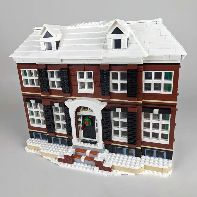 "Kevin allein zuhaus" - Großes Familienhaus – Klemmbaustein-Set mit 3.955 Teilen | LEGO®-kompatibel