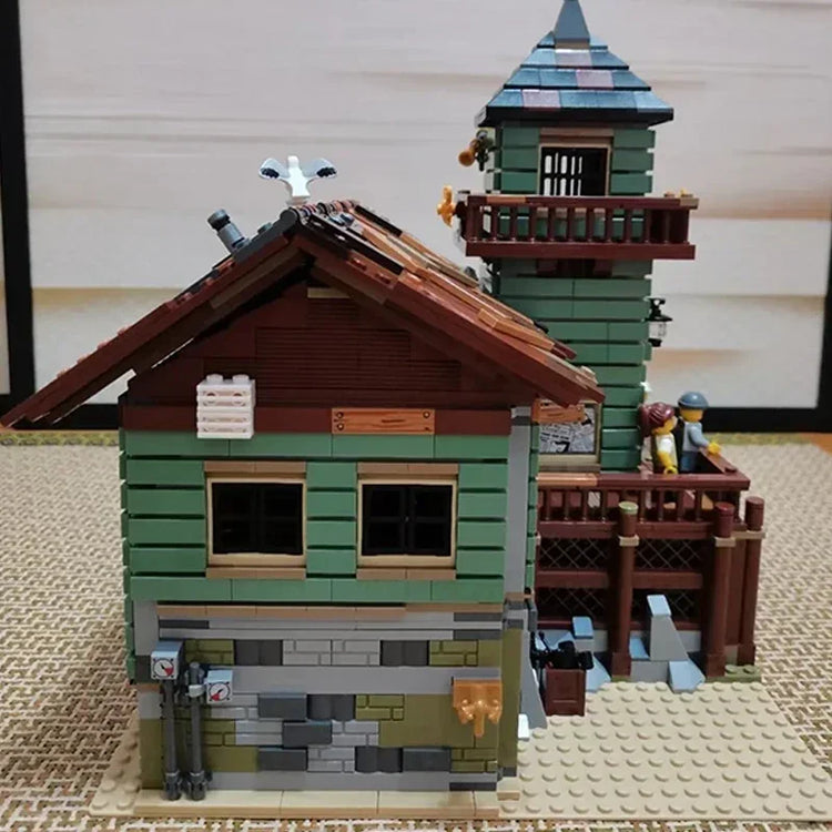 Fischerhaus am Hafen – detailreiches Klemmbaustein-Set mit 2.049 Teilen | LEGO®-kompatibel
