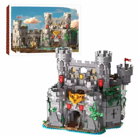 Baustein-Set Ritterburg „Heiliger Geist Schwert“ – modulare mittelalterliche Burg, 2.654 Teile