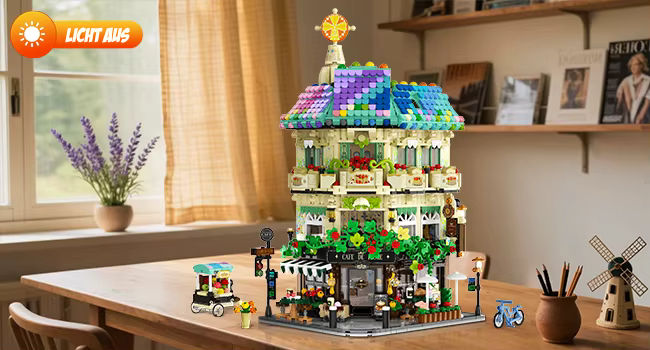 Café de Flore – detailreiches Klemmbaustein-Set mit 1.876 Teilen | LEGO®-kompatibel