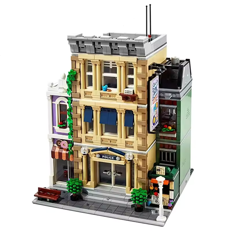 LEGO-kompatible Polizeistation - Bausteinset ähnlich 10278