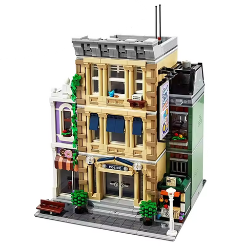 LEGO-kompatible Polizeistation - Bausteinset ähnlich 10278